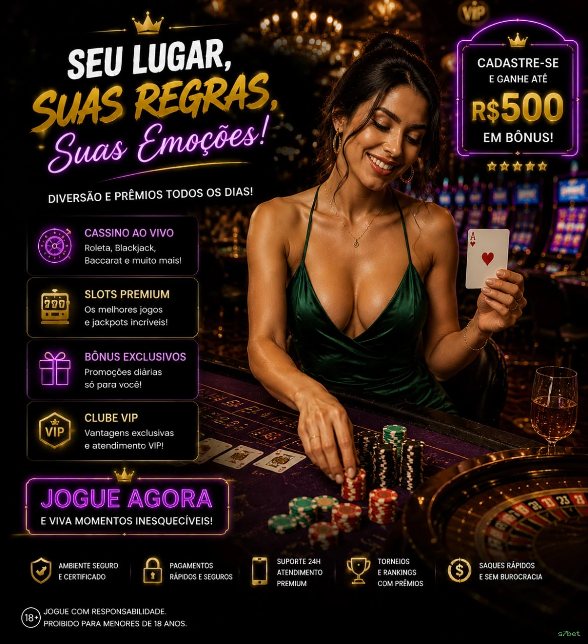 Métodos de pagamento aceitos na s7bet